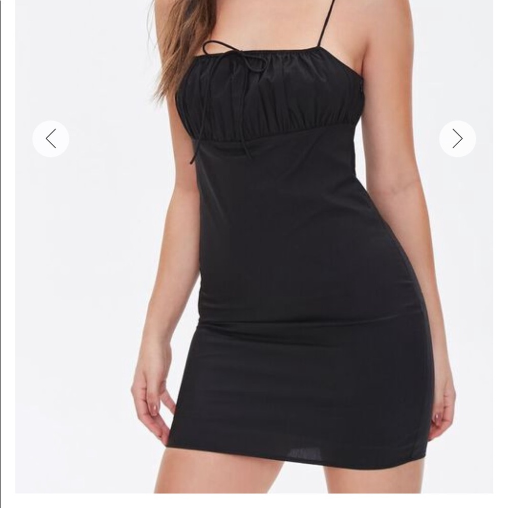 Forever 21 Bodycon Shirred Mini Dress